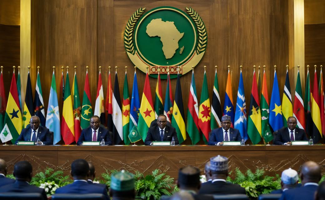 African leaders at an African Union summit